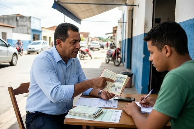 Profissional dando dicas sobre legislação de trânsito.